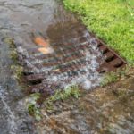 blocked storm drain