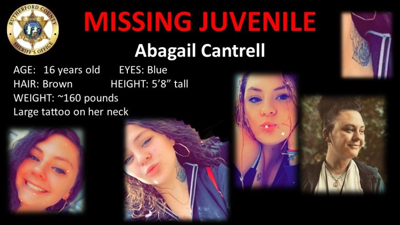 Community: MISSING JUVENILE: Abagail Cantrell
